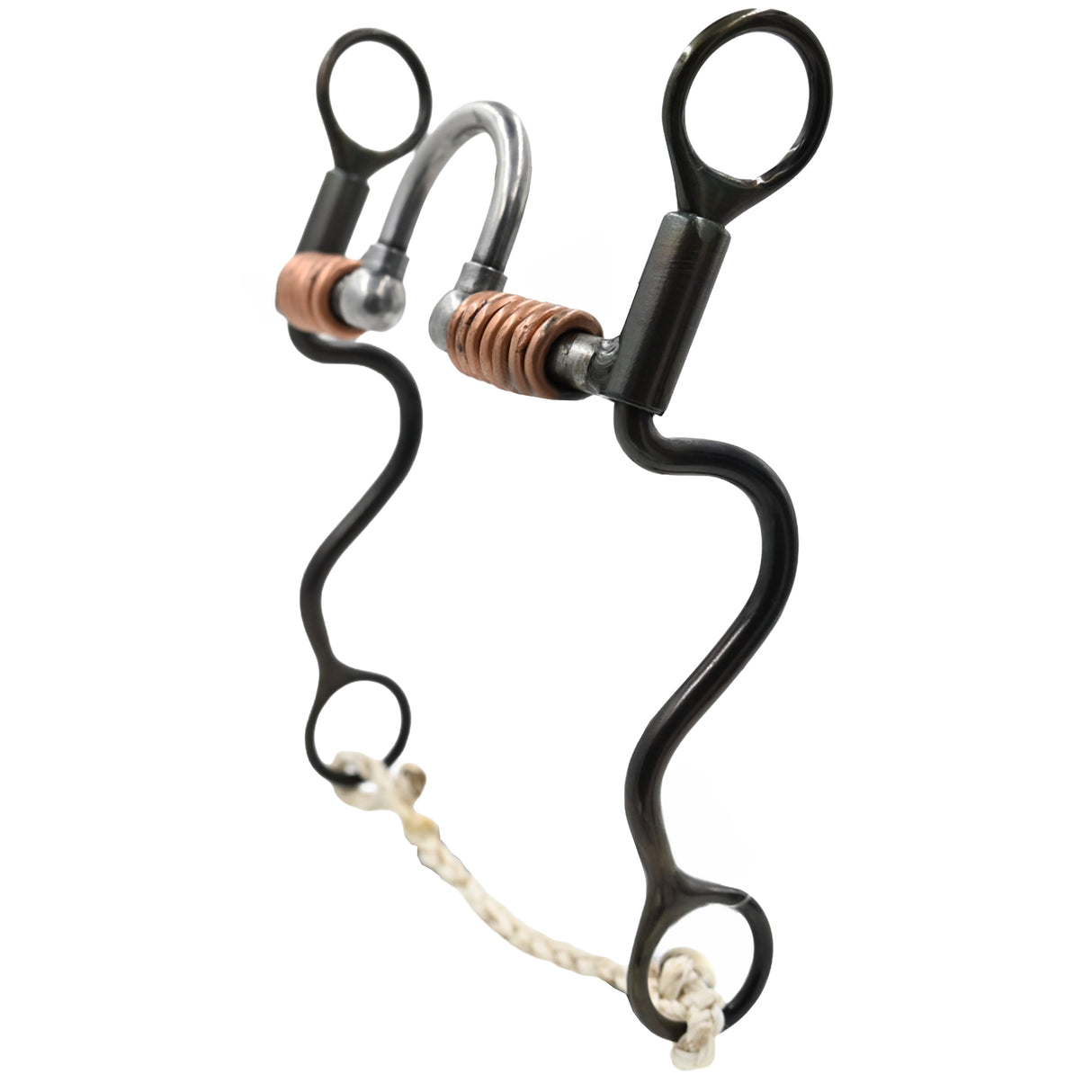 Dutton Bits Large Correction Port Bit with Copper Ring Bars on Cavalry Shanks