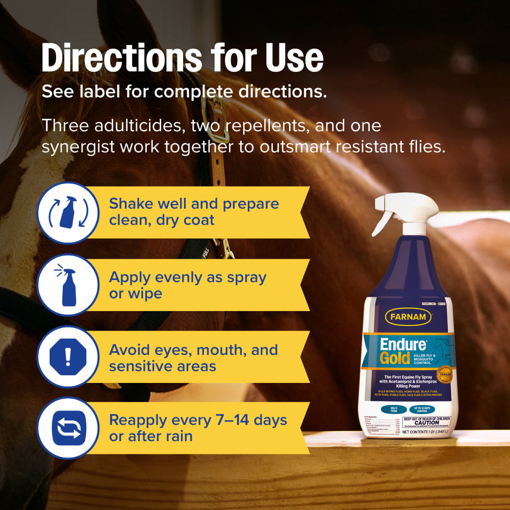 Farnam Endure Gold Fly Spray- 32oz.