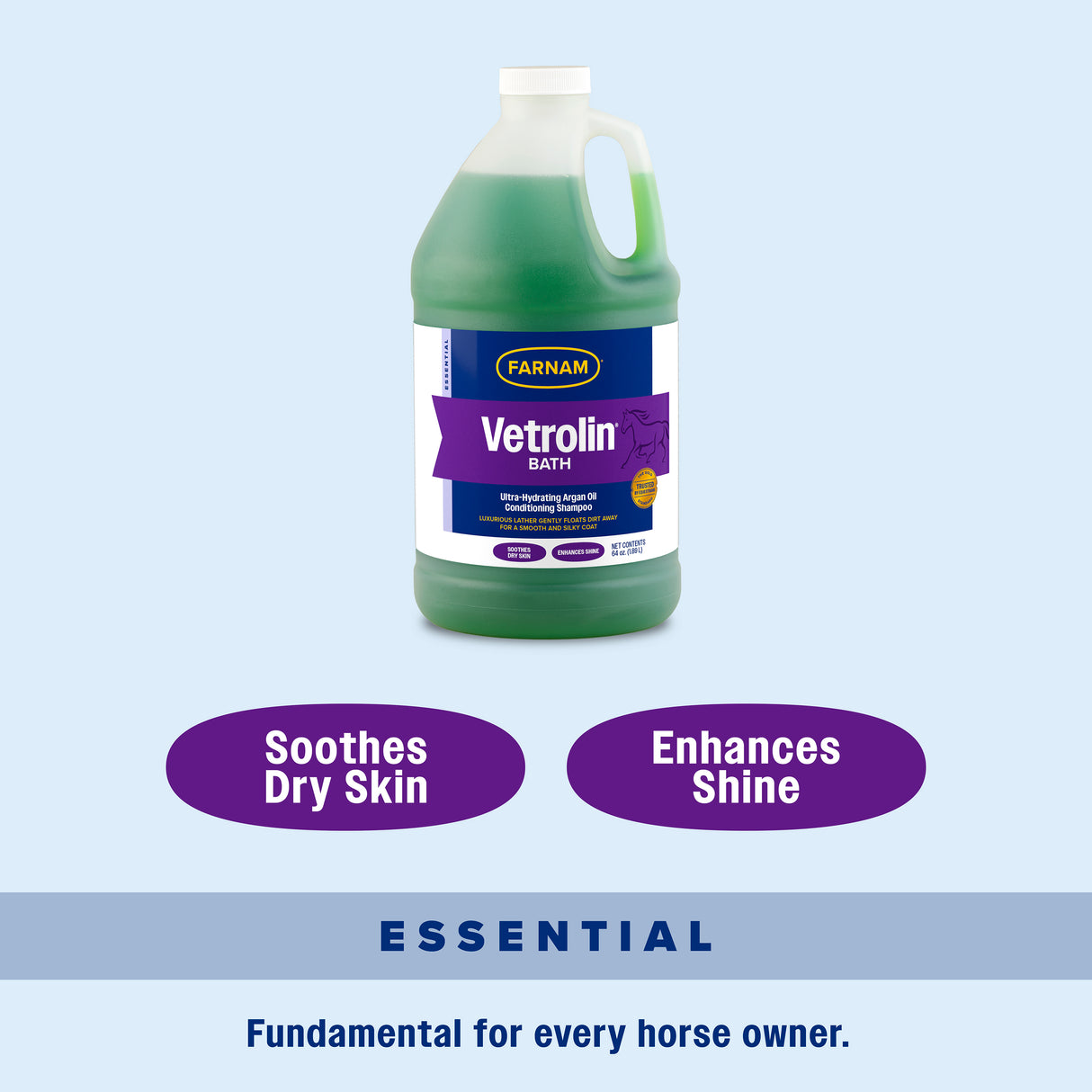 Farnam Vetrolin Bath Ultra-Hydrating Conditioning Shampoo- 64oz.