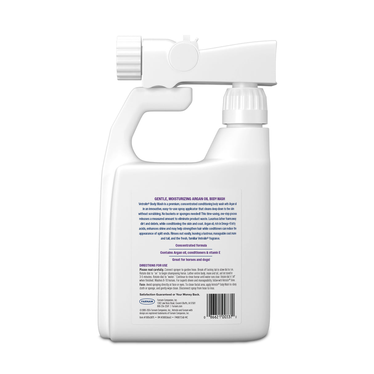 Farnam Vetrolin Gentle, Moisturizing Body Wash- 32oz