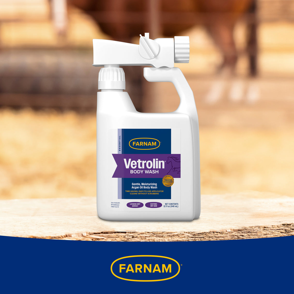 Farnam Vetrolin Gentle, Moisturizing Body Wash- 32oz
