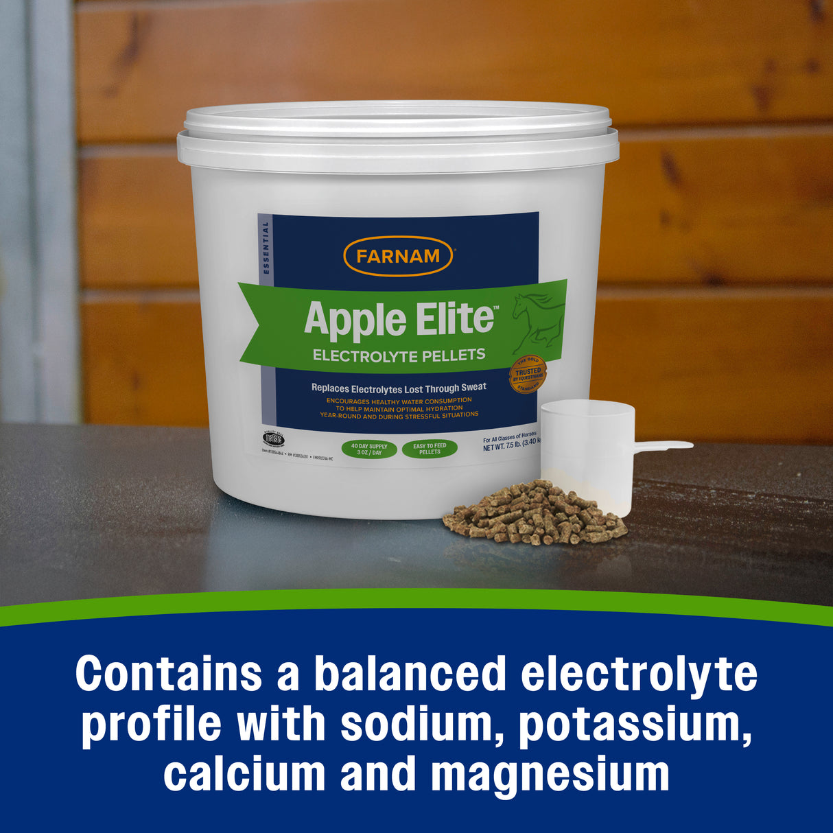 Farnam Apple Elite Electrolyte Pellets- 7.5lb