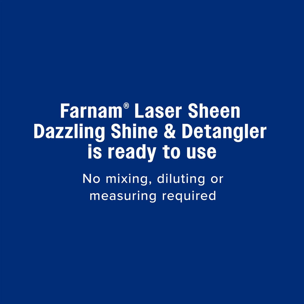Farnam Laser Sheen Dazzling Shine & Detangler Ready to Use Spray- 32oz.