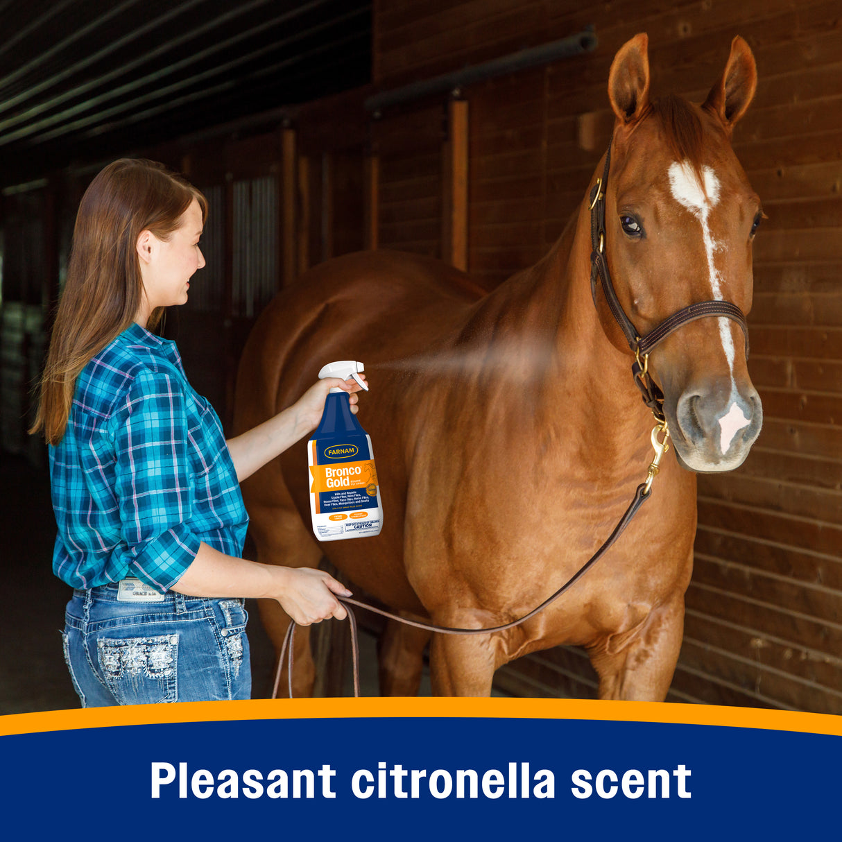 Farnam Bronco Gold Equine Fly Spray- 32oz.