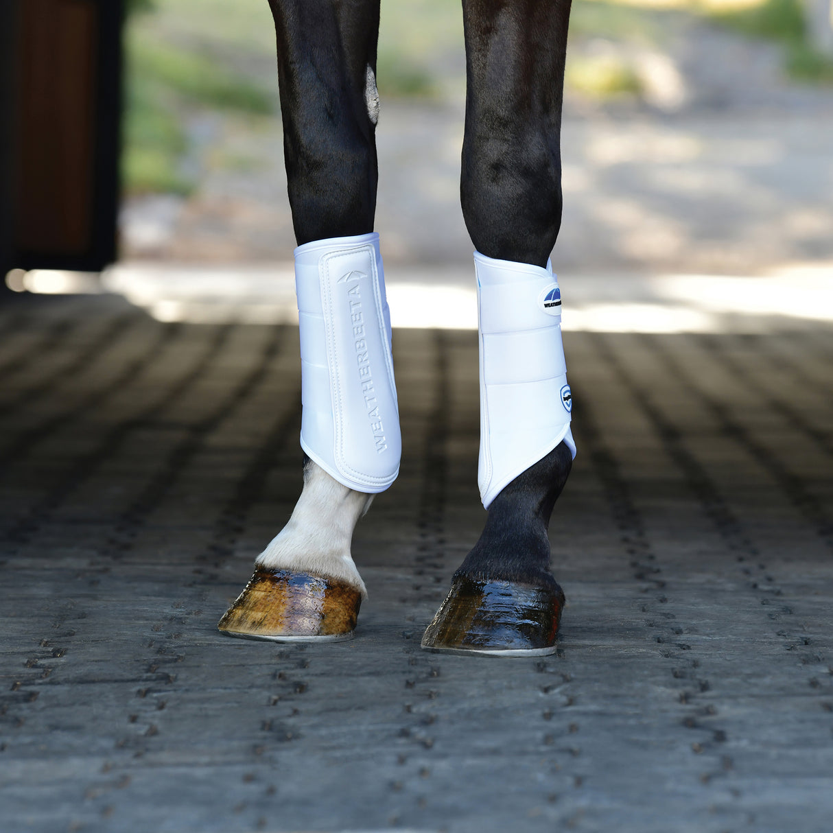 Weatherbeeta Tough-Tec Prime Brushing Boots- White/White