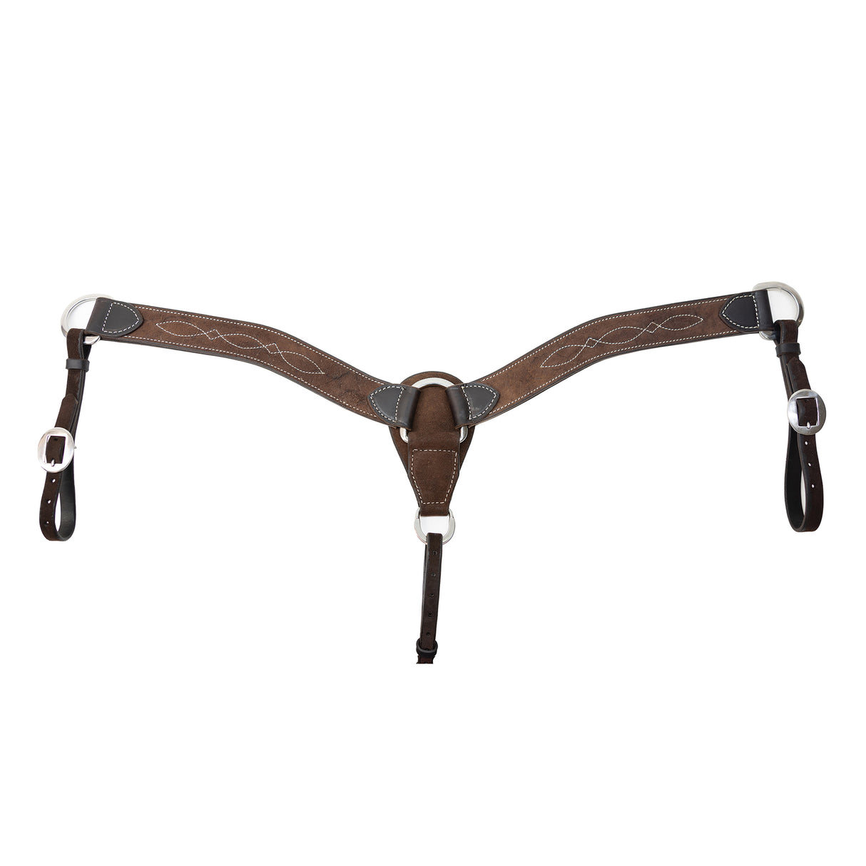 Professional's Choice 2" Chocolate Roughout Gunslinger Stitched Breast Collar