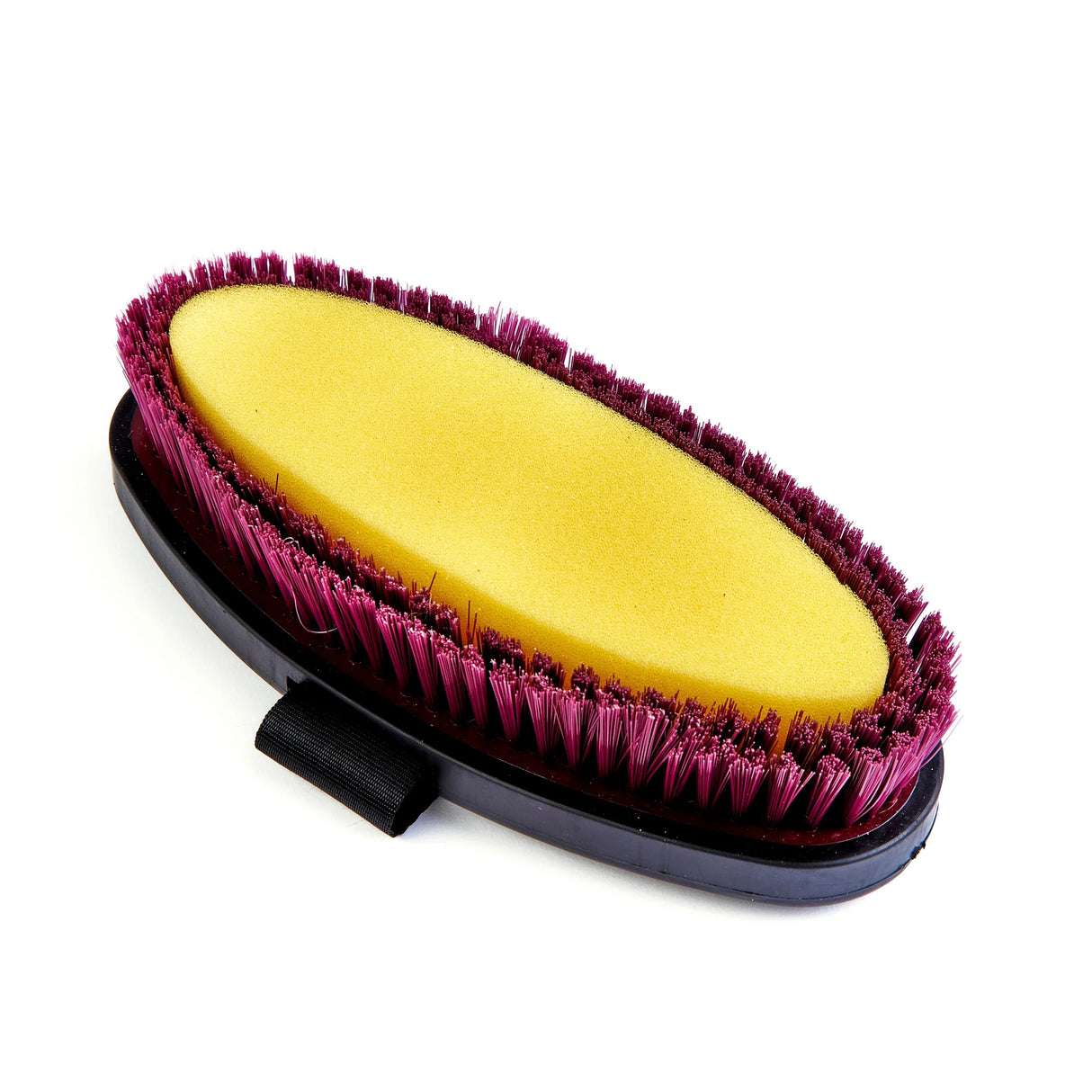 Shires EZI-Groom Grip Large Body Wash Brush- Burgundy