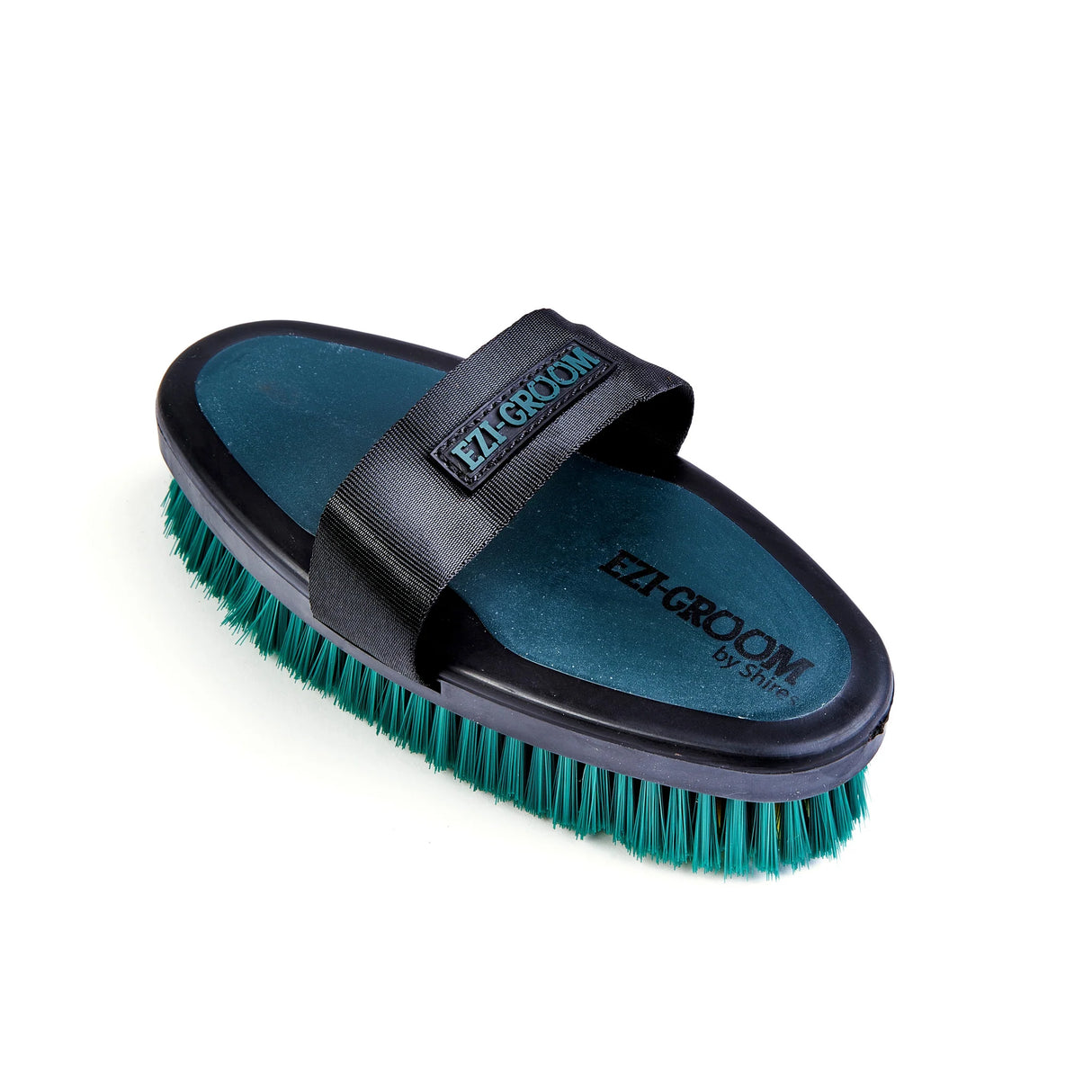 Shires EZI-Groom Grip Large Body Wash Brush- Forest Green