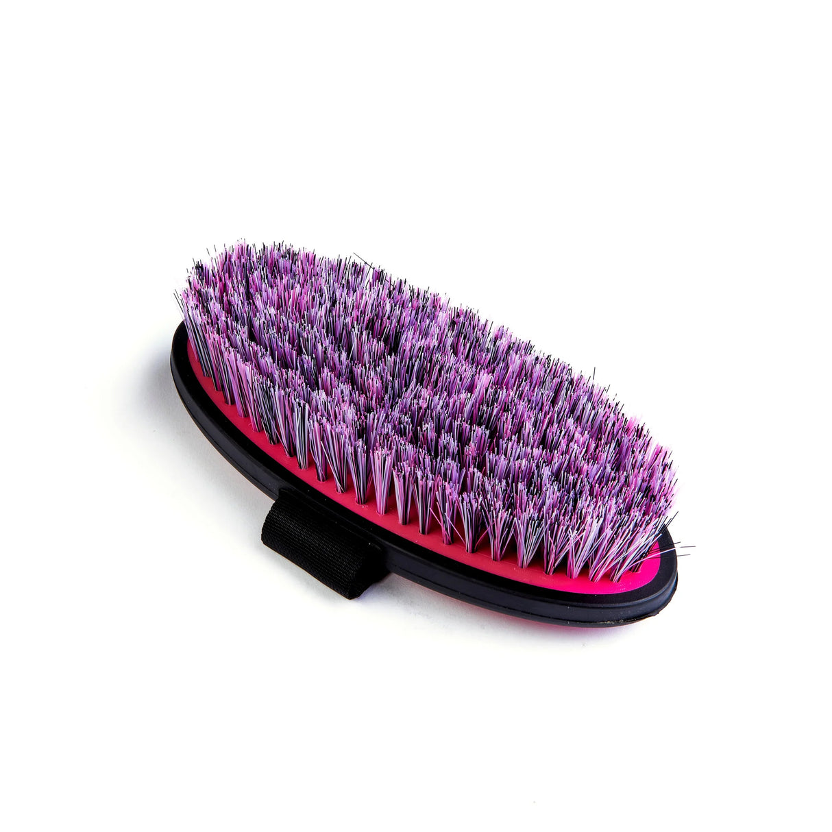 Shires EZI-Groom Grip Small Body Brush- Bright Pink