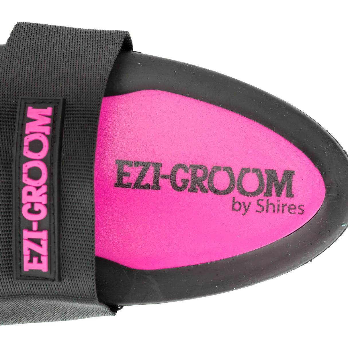 Shires EZI-Groom Grip Small Body Brush- Bright Pink