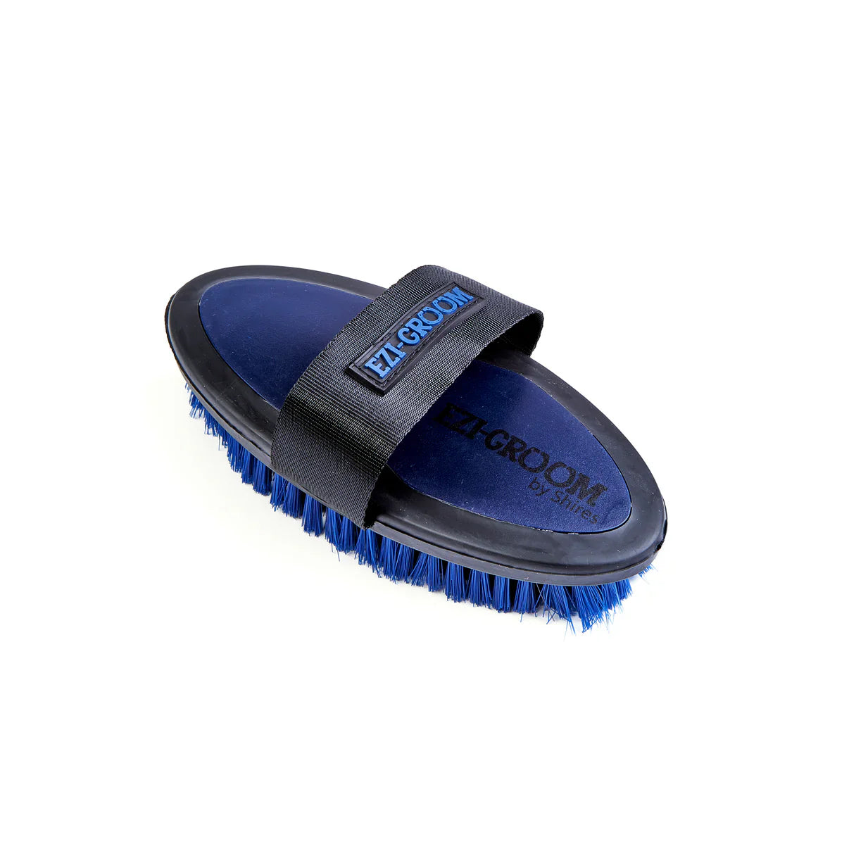 Shires EZI-Groom Grip Small Body Brush- Navy