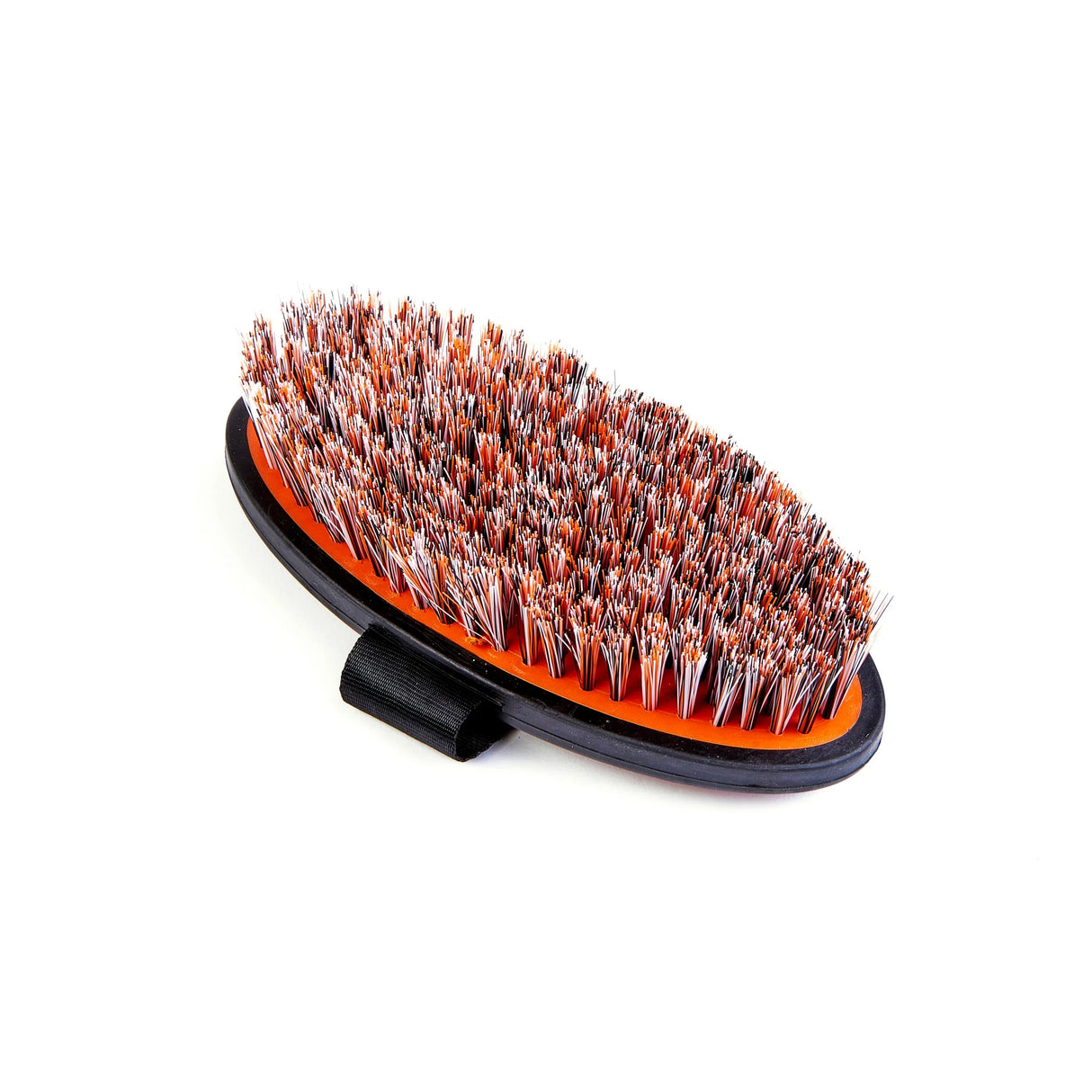 Shires EZI-Groom Grip Small Body Brush- Orange