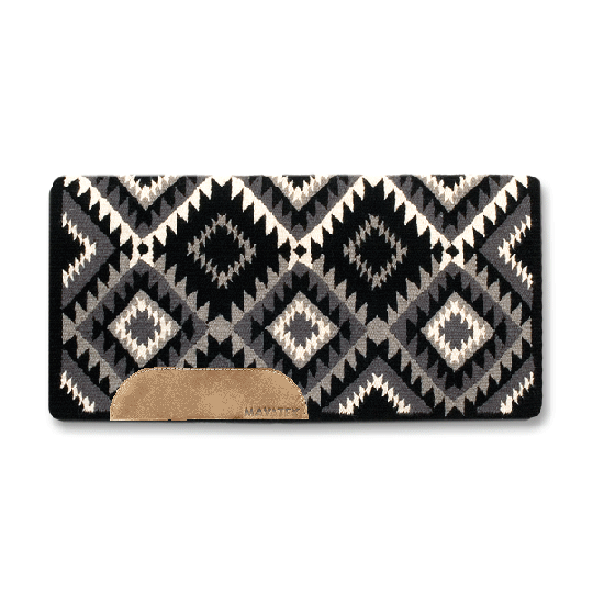 Mayatex Inc. 40"X34" Cactus Flower Show Saddle Blanket- Black/Grey