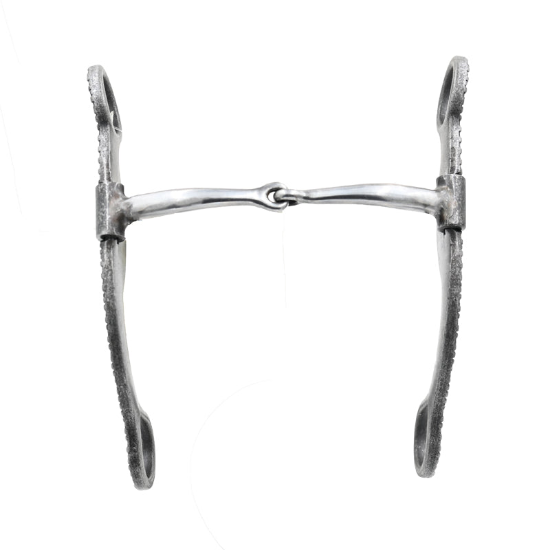 Coolhorse Aged Rasp Shank Stainless Snaffle Bit