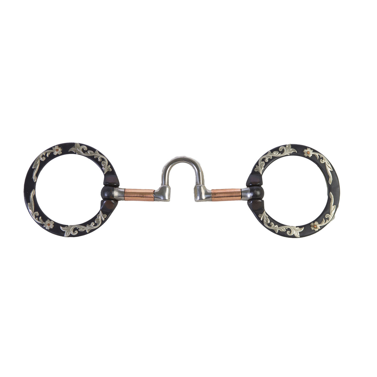 Coolhorse Black Steel Correction O Ring Bit with Floral Trim