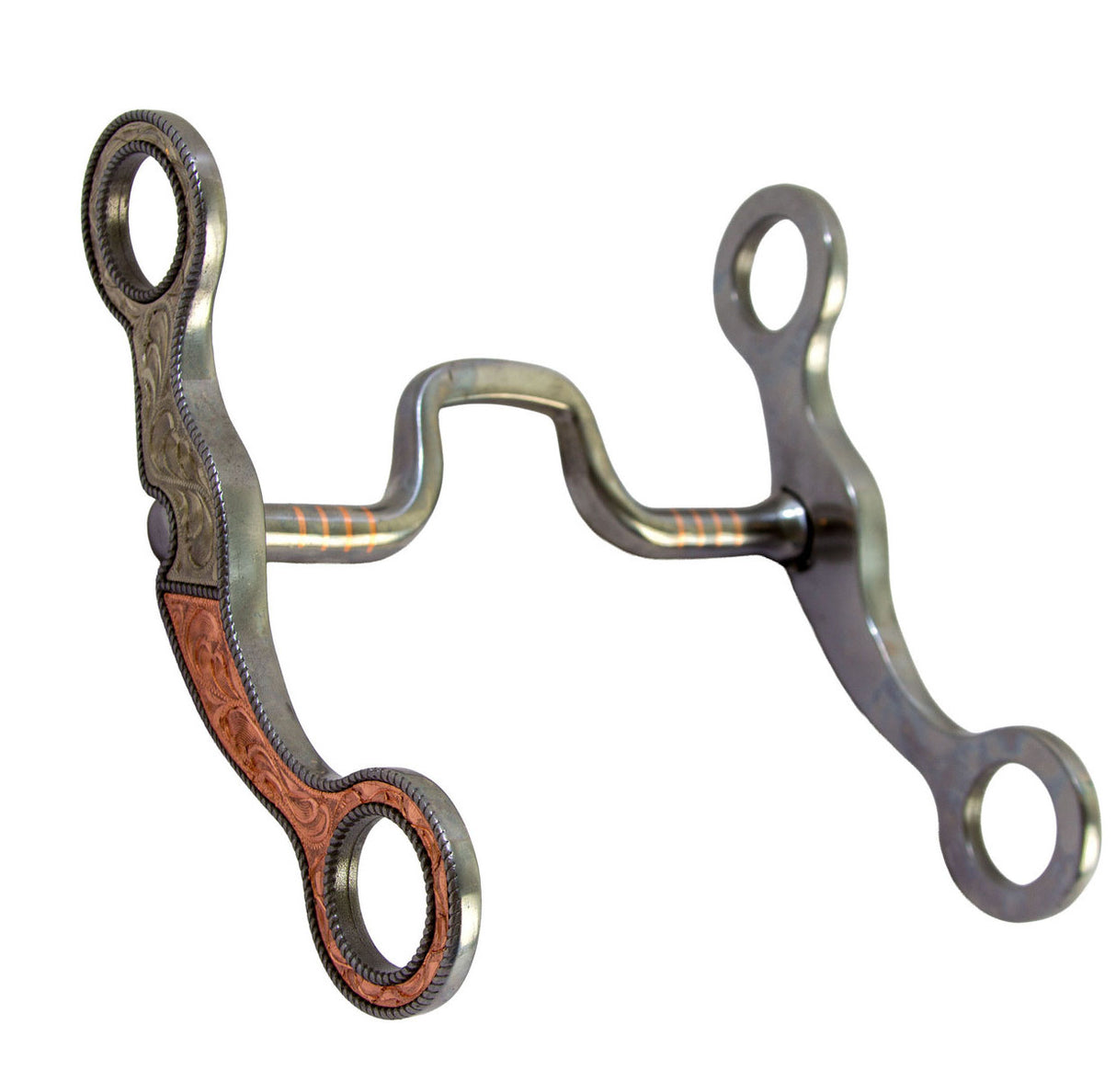 Coolhorse Vintage Copper Vaquero Shank Solid Square Port Bit