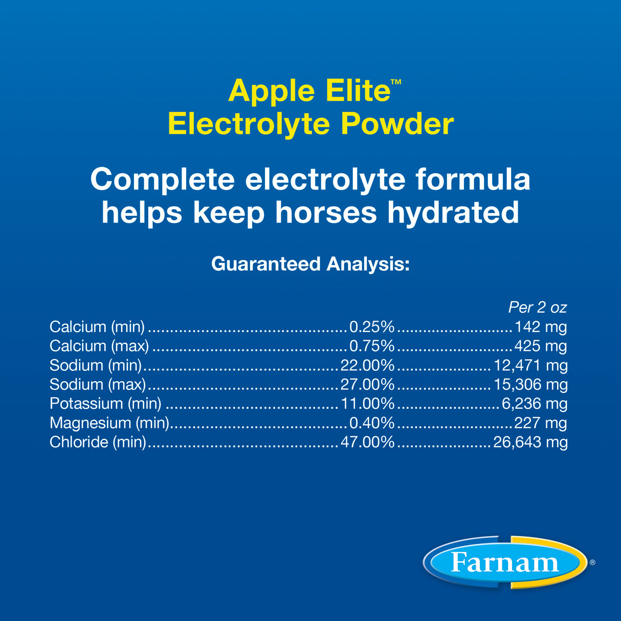 Farnam Apple Elite Electrolyte Powder- 20lb