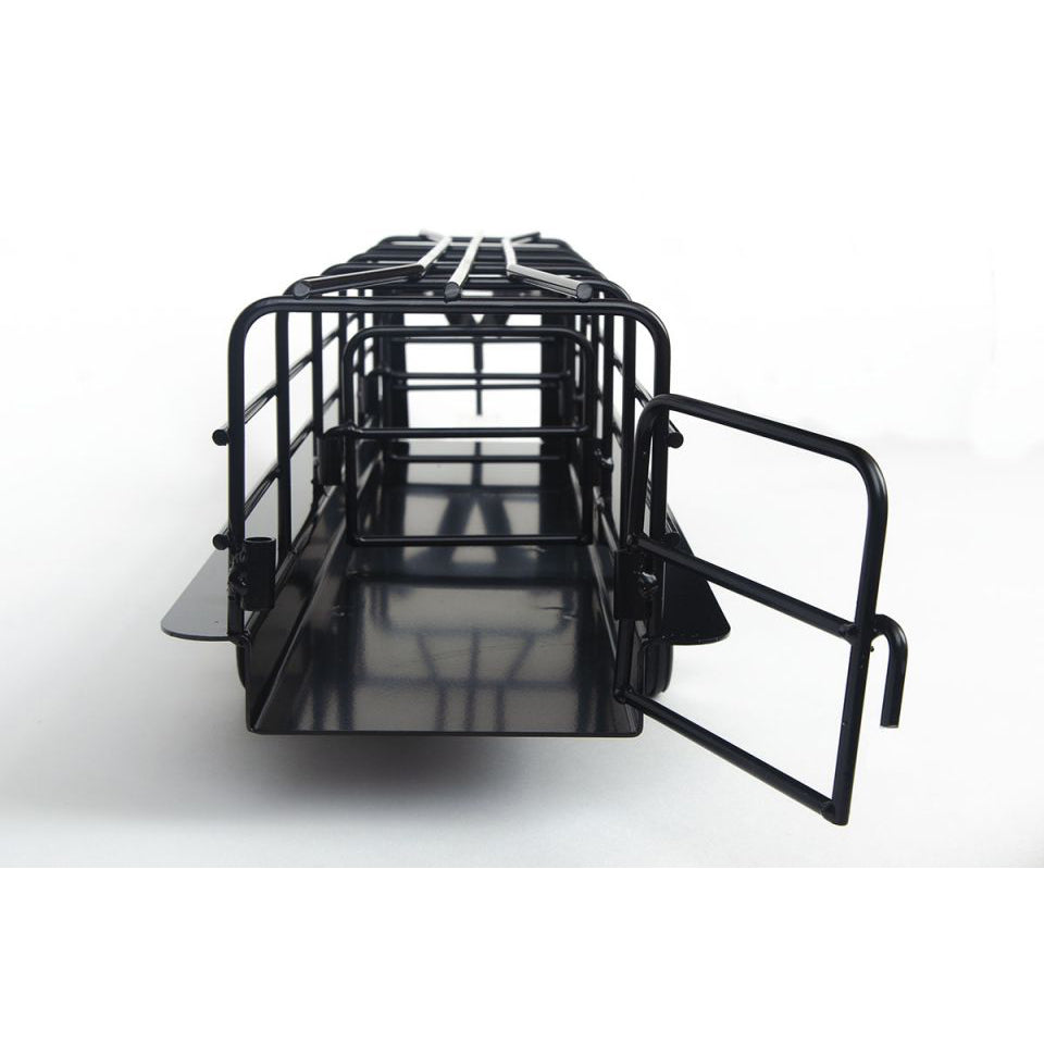 Little Buster Toys Black Gooseneck Long Trailer with Split Gates