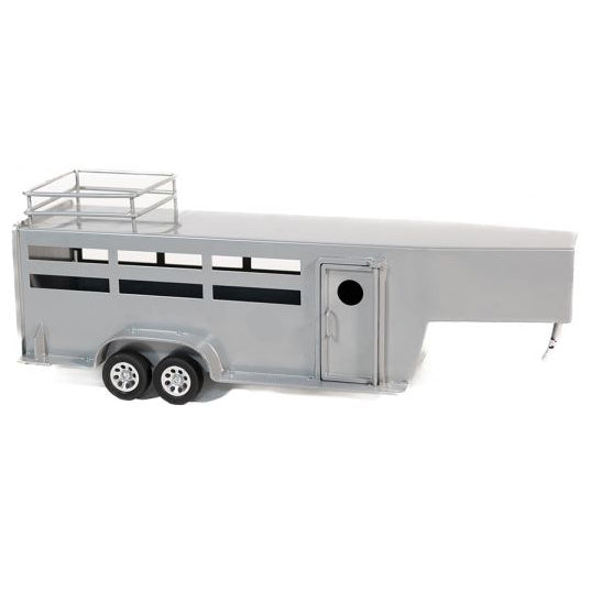 Little Buster Toys Silver Gooseneck Stock Combo Trailer