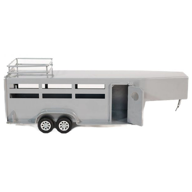 Little Buster Toys Silver Gooseneck Stock Combo Trailer