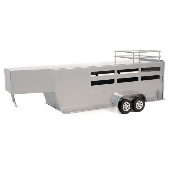 Little Buster Toys Silver Gooseneck Stock Combo Trailer