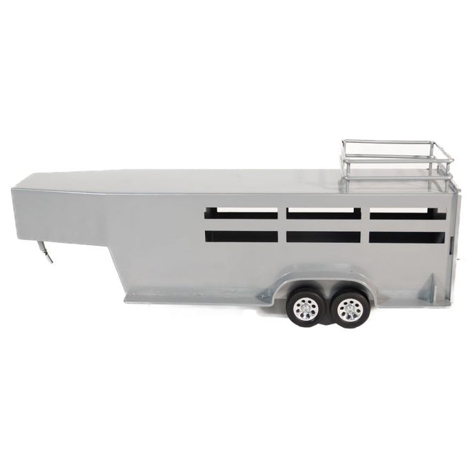 Little Buster Toys Silver Gooseneck Stock Combo Trailer