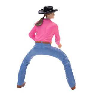 Little Buster Toys Barrel Racer Kit: Cowgirl, Barrel Saddle & Bridle