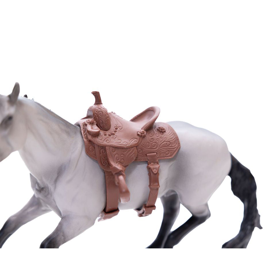 Little Buster Toys Barrel Racer Kit: Cowgirl, Barrel Saddle & Bridle