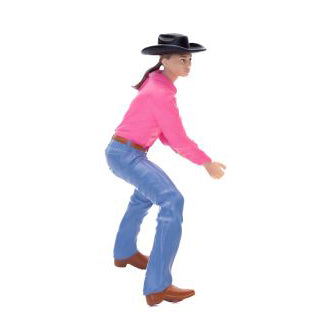 Little Buster Toys Barrel Racer Kit: Cowgirl, Barrel Saddle & Bridle