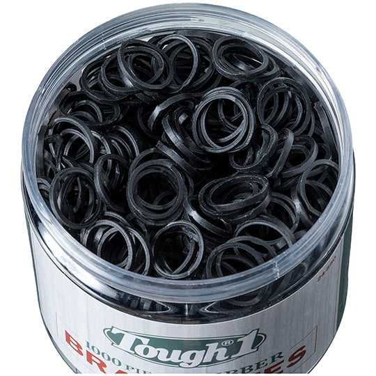 Tough 1 Braiding Bands- Black