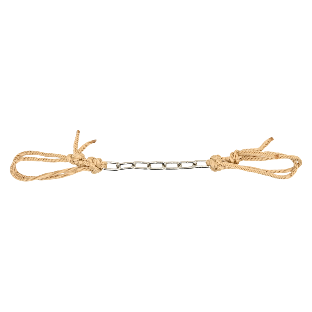 Partrade 7 Link Curb Chain with Cowboy Tie Straps