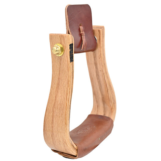 Nettles 2" Flat Bottom Varnish Stirrups