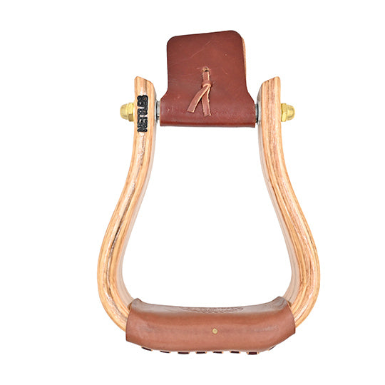Nettles 2" Flat Bottom Varnish Stirrups