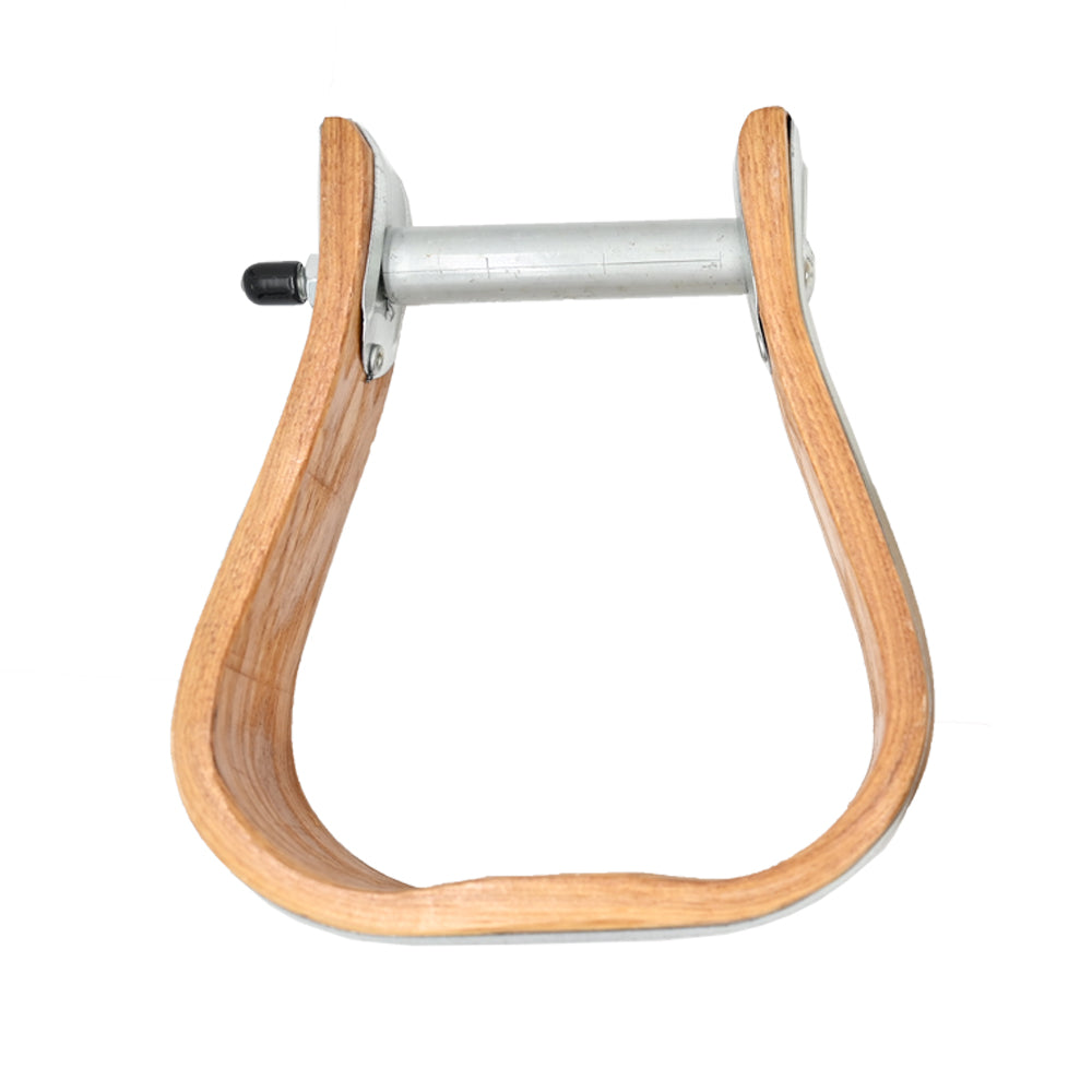 Weaver Leather 3" Wooden Bell Stirrups with Metal Overlay