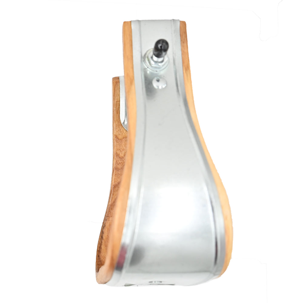 Weaver Leather 3" Wooden Bell Stirrups with Metal Overlay
