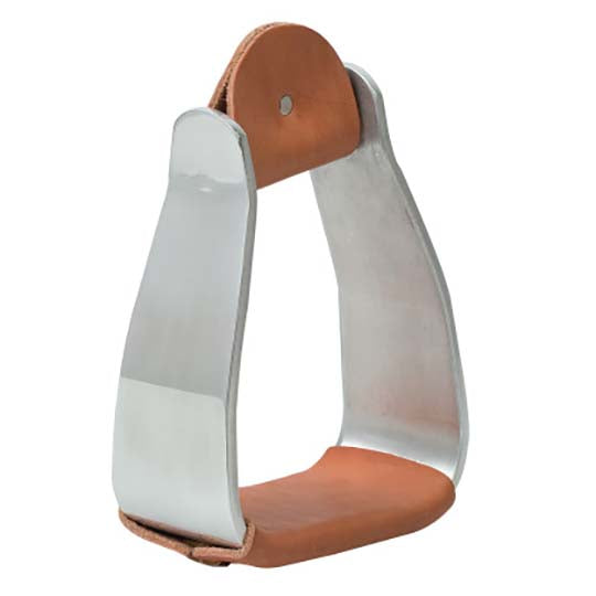 Weaver Leather 3" Sloped Leather Covered Aluminum Stirrups