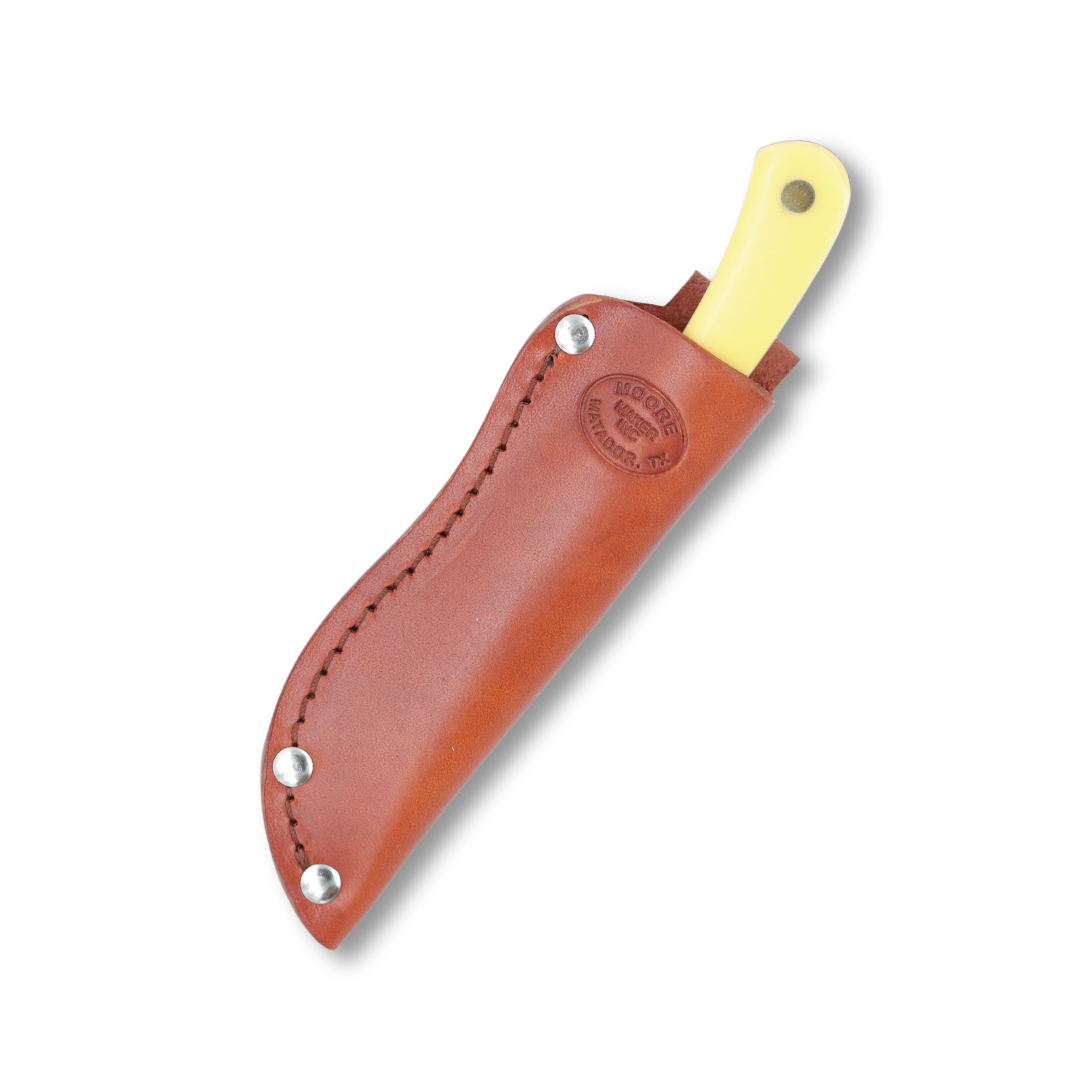 Moore Maker Yellow Delrin Hunter Knife - 6 5/8"