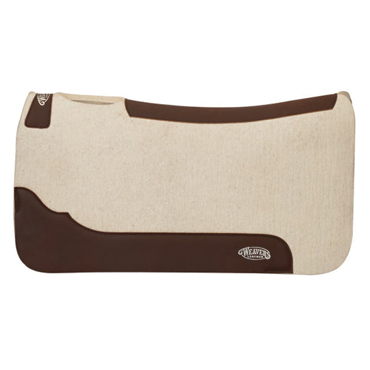 Weaver Leather 1" Contoured Steam Pressed Merino Wool Felt Saddle Pad- 31"X32"