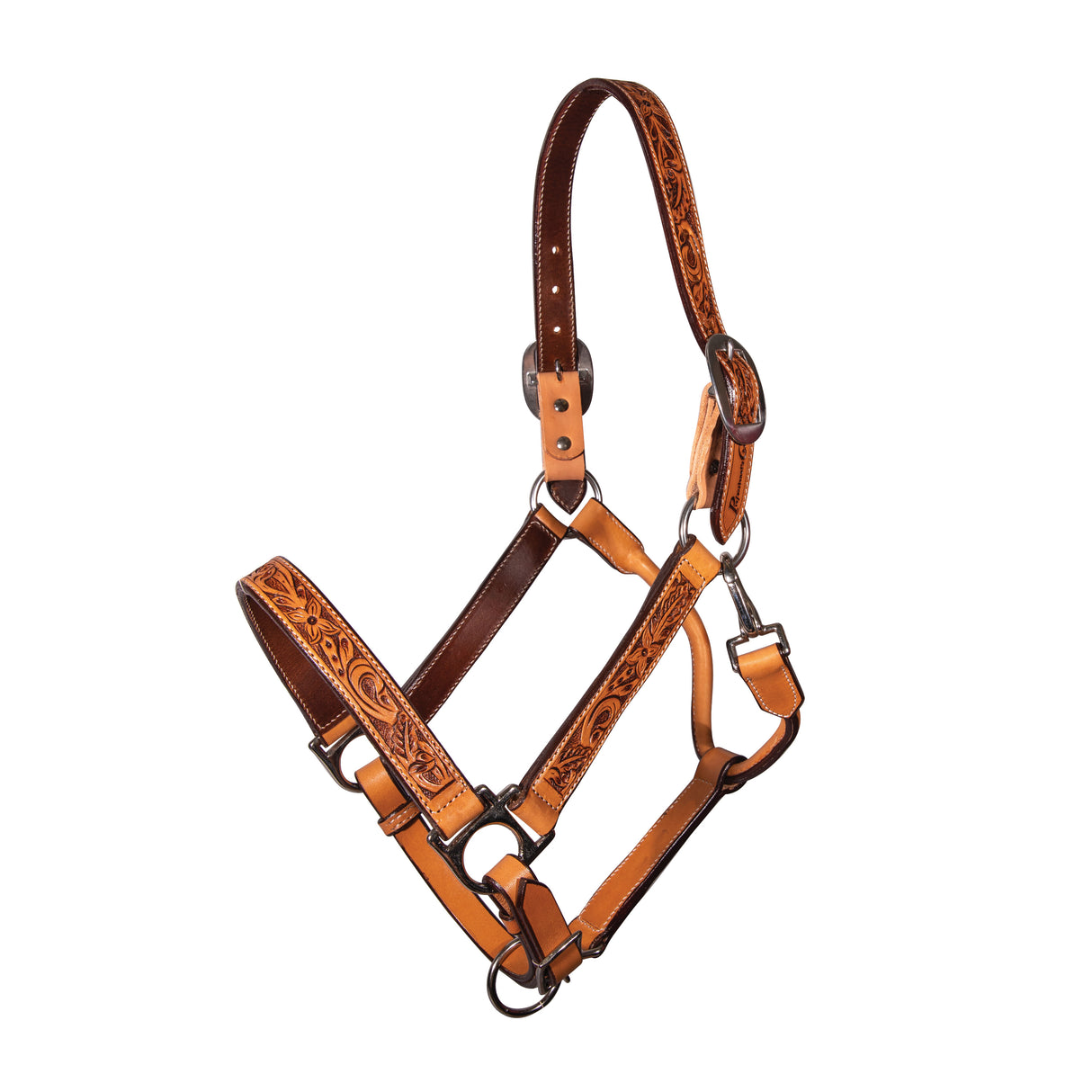 Professional's Choice Apple Blossom Tooled Leather Halter