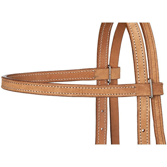 Tough 1 Natural Roughout Browband Headstall