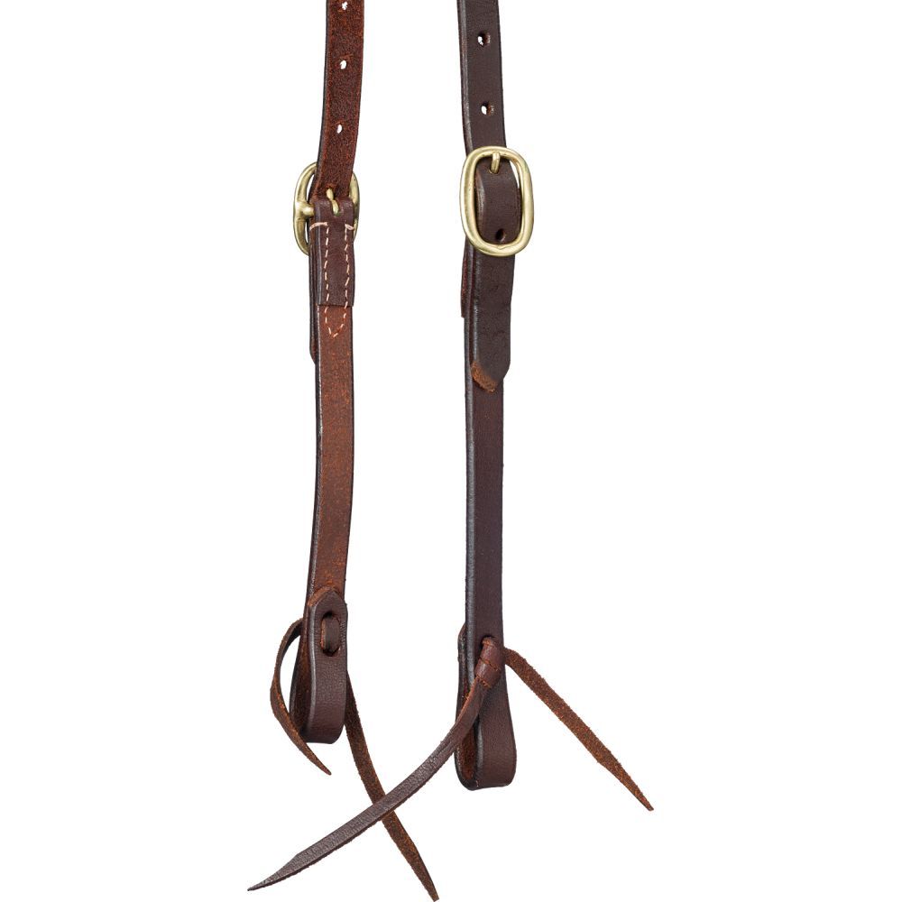 Tough 1 Pony Harness Leather Browband Headstall with Tie Ends