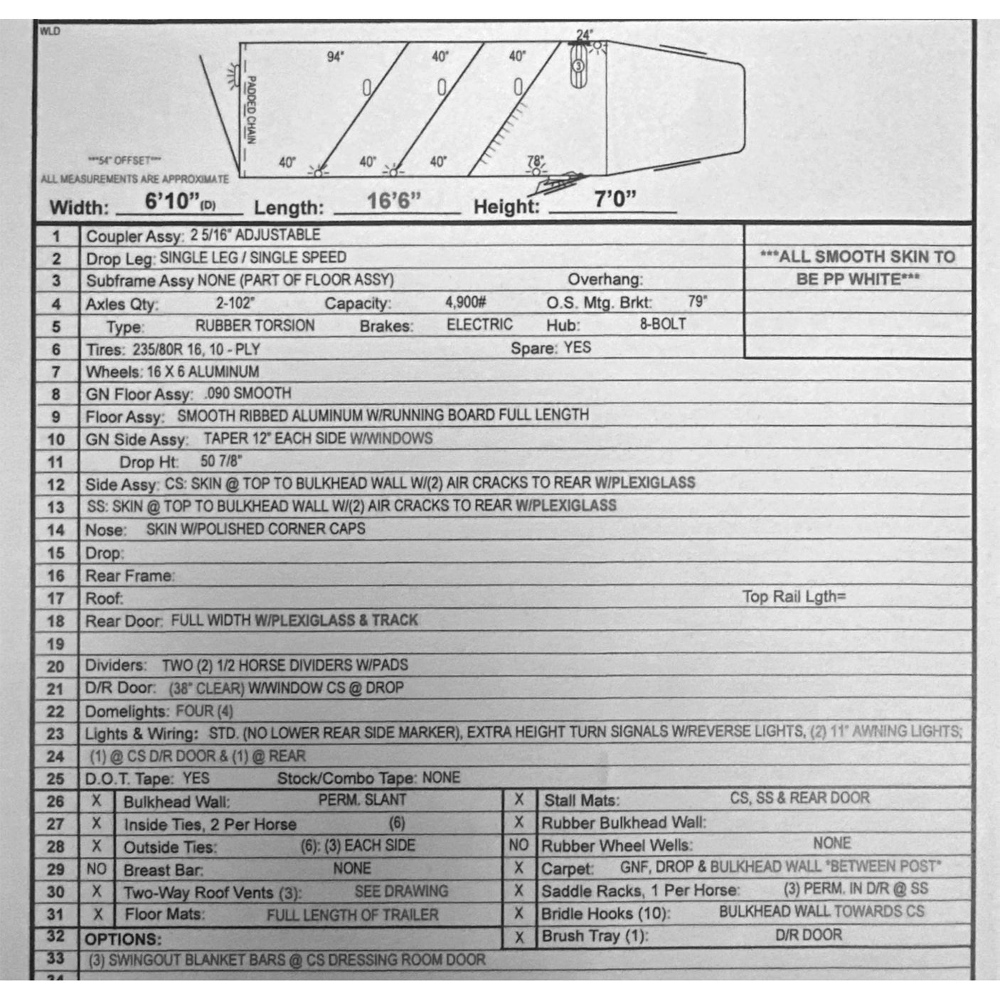 ON ORDER! 2027 4 Star 3 Horse Stock Combo Trailer