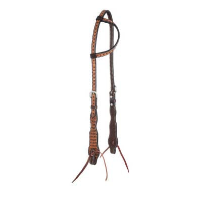 Weaver Leather Floret Tooled Slip Ear Headstall