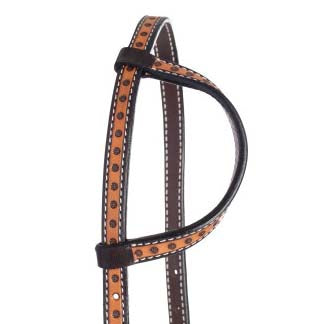Weaver Leather Floret Tooled Slip Ear Headstall
