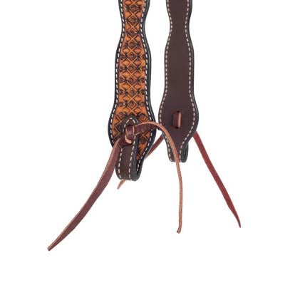 Weaver Leather Floret Tooled Slip Ear Headstall