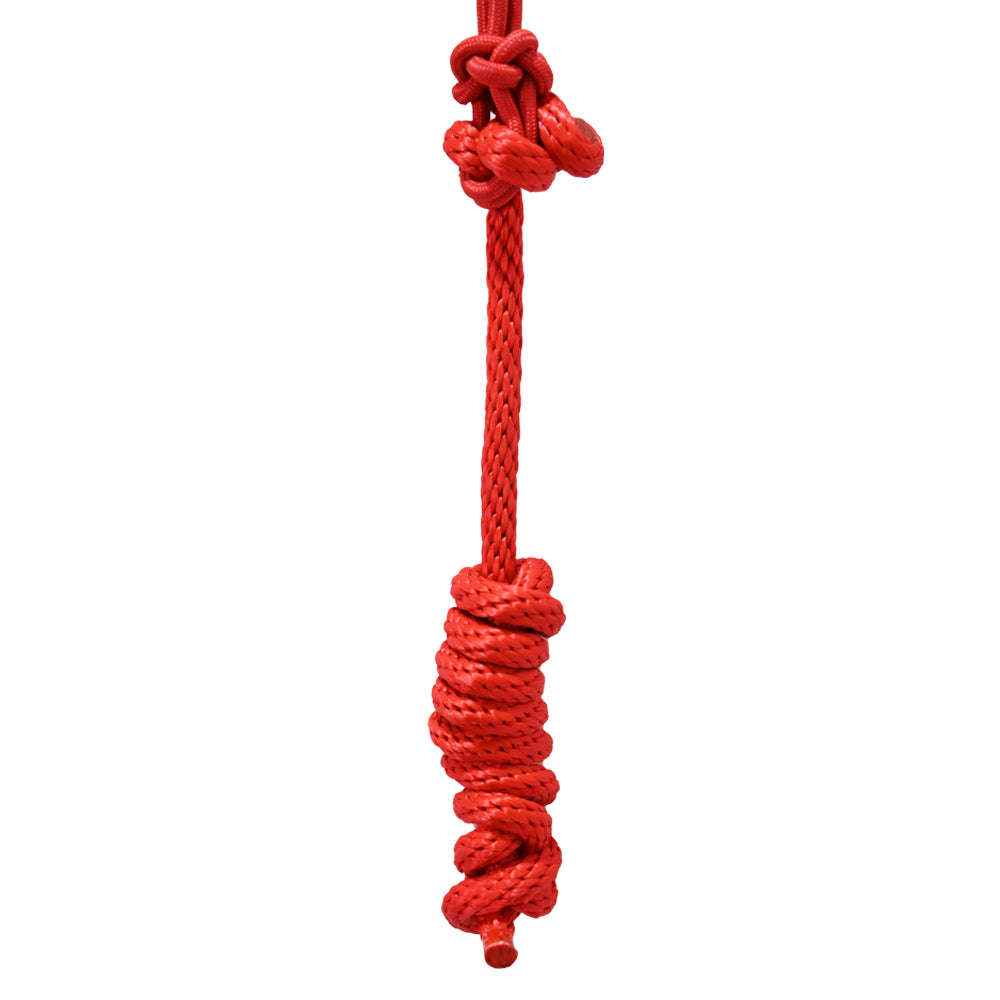 Tough 1 Mini Rope Halter with Lead Rope- Red