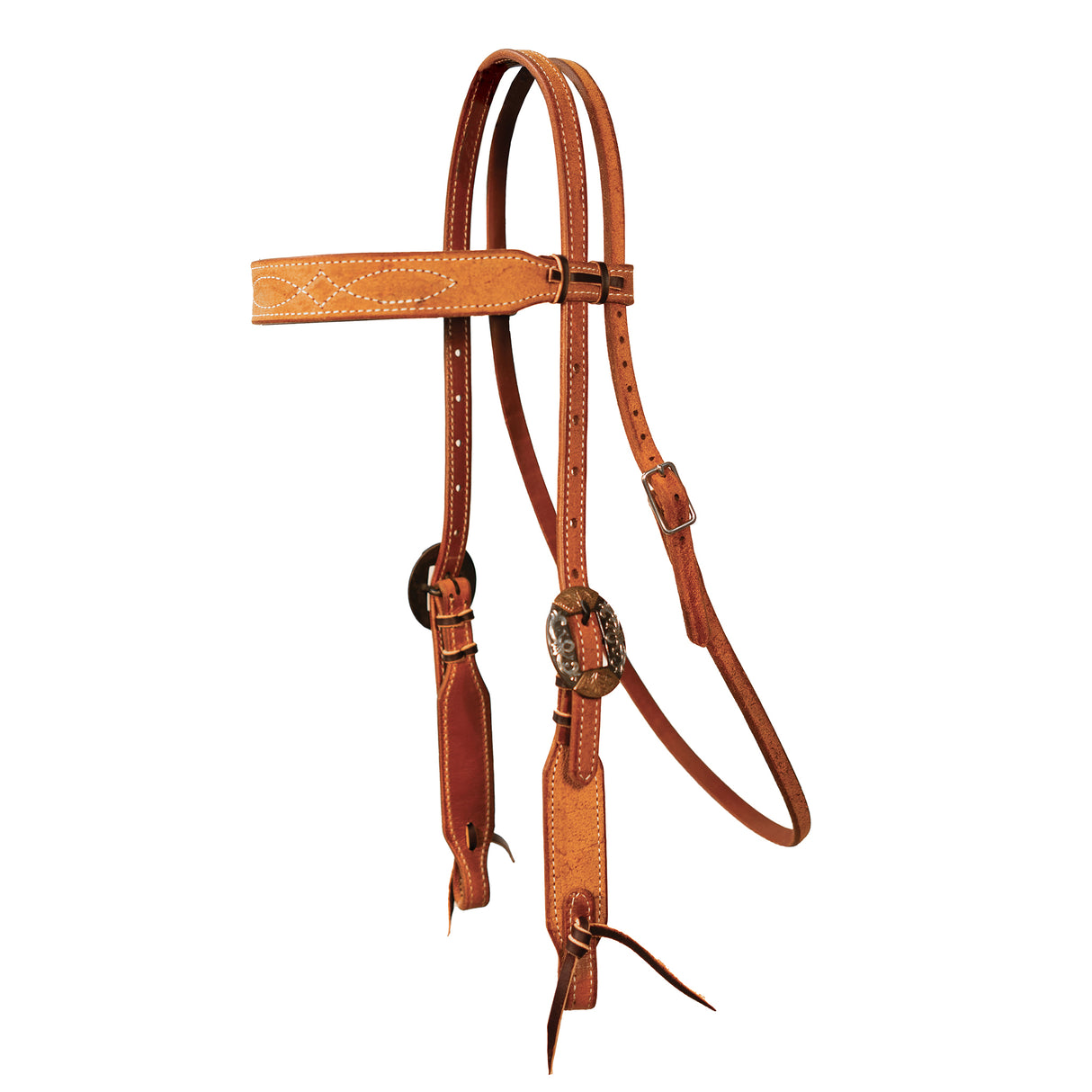 Professional's Choice Natural Roughout Gunslinger Browband Headstall