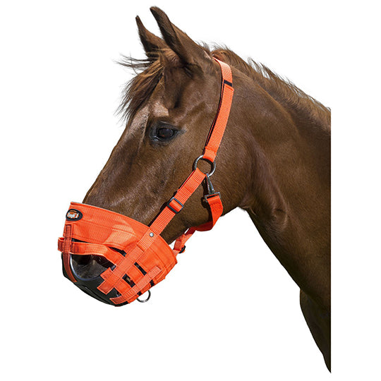 Tough1 Easy Breathe Grazing Muzzle- Orange