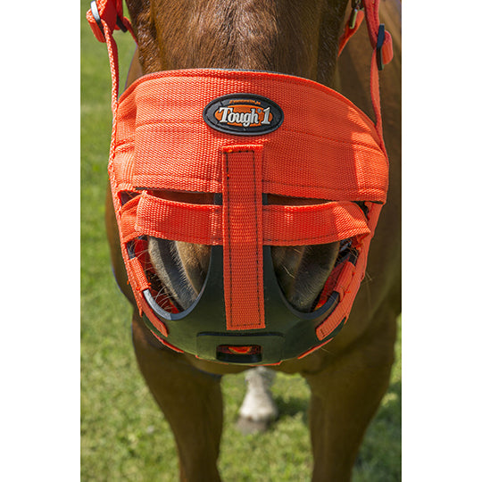 Tough1 Easy Breathe Grazing Muzzle- Orange