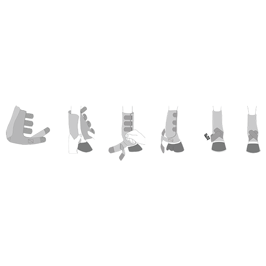 Iconoclast Front Orthopedic Support Boots- White